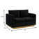 Berengarius 55" Modern Loveseat Upholstered in Velvet with Removable Cushions