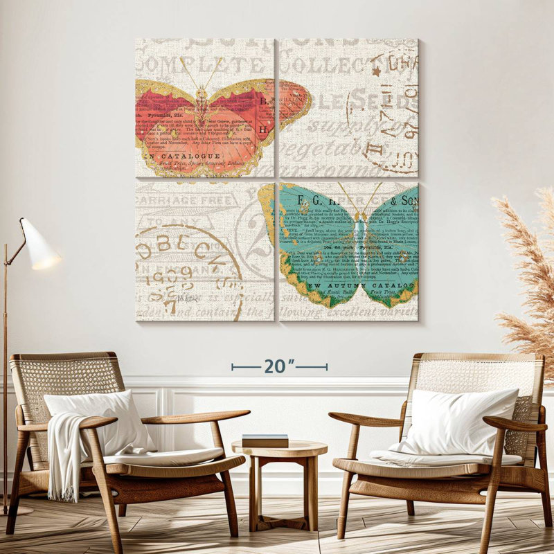 Brampt Bookshelf Botanical II, 57" H x 57" W