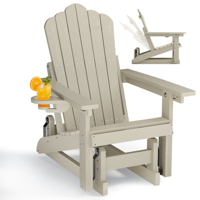 Chaise berçante d'extérieur en PEHD Adirondack