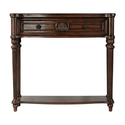 37" Serpentine-Shaped Console Table