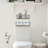2-Piece White Metal Storage Baskets Bin