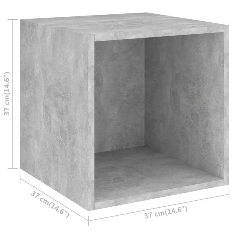 Doristene 2 Piece Square Cube Shelf