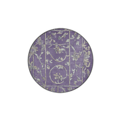 Machine Washable Purple Area Rug