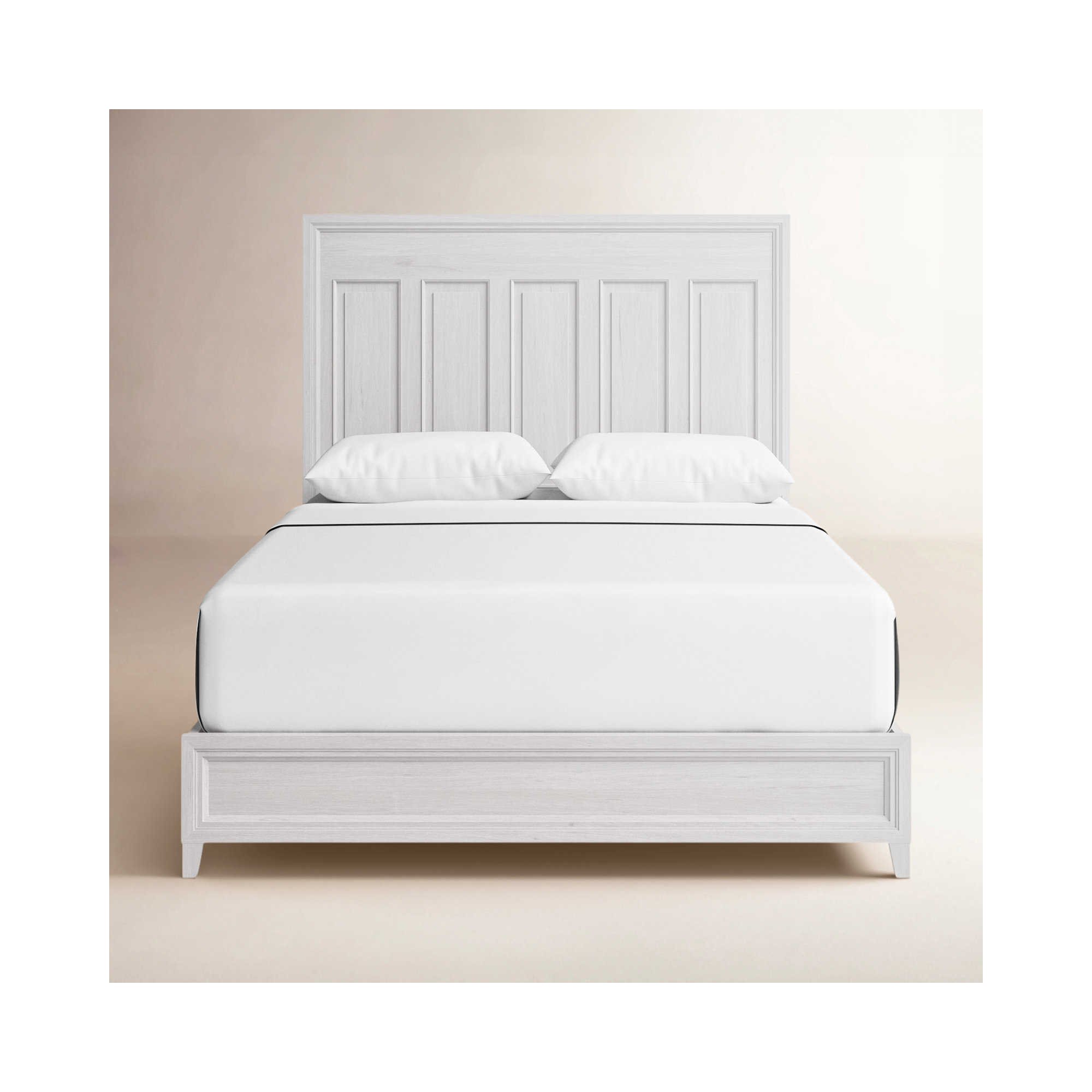 Neale Modern Farmhouse Bed, Buttermilk, Queen