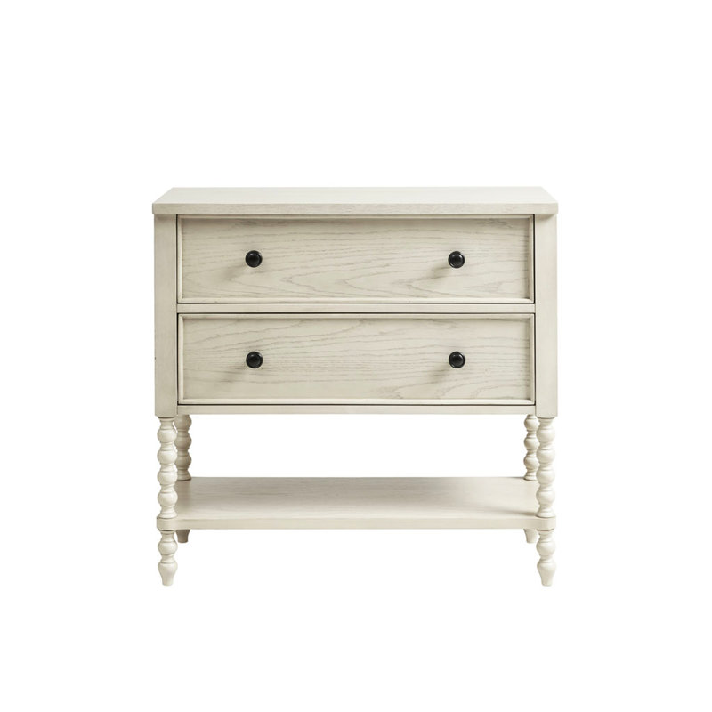 Magnifique commode décorative 2 avec blanc antique et bois massif avec des éléments élégants pour la décoration intérieure