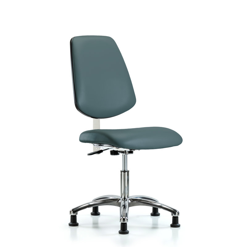 Chaise de travail Evie, Bleu colonial, Patins, Non inclus