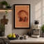 Brown Headphones Minimalist - Wrapped Canvas-1383779166-1383779164