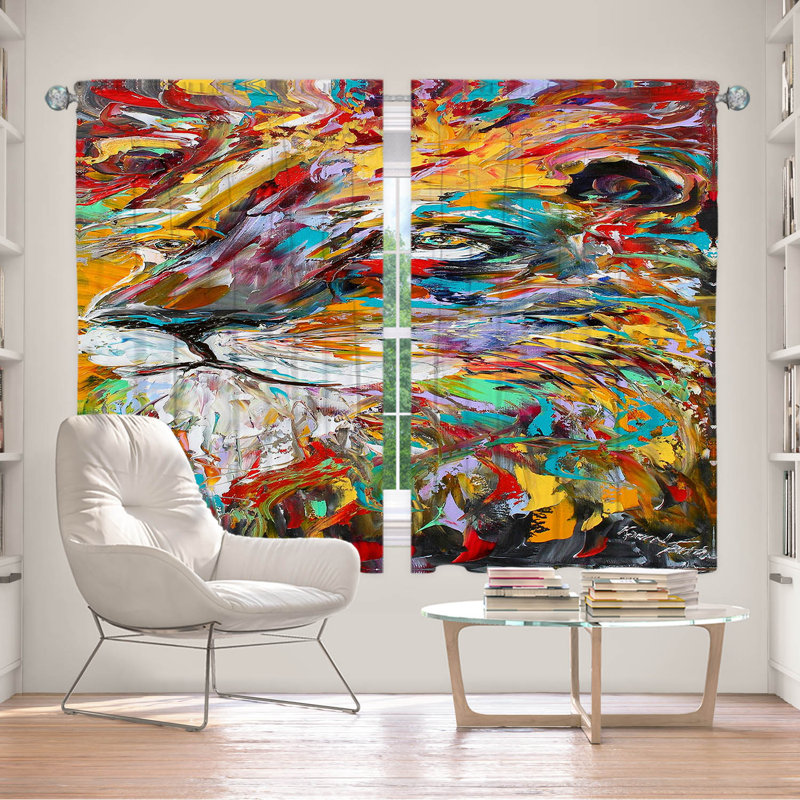 Ensemble de rideaux en polyester 2 pièces Eimer, L 40 po x L 52 po