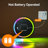 10" Large Digital Wall Clock With Seconds, Alarm Countdown Timer, Big LED Display, RGB Color, DST, Temperature, Mounted For Bedroom Living Room Office Classroom Gym, Xmas Birthday Gift, White