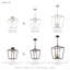 Luminaire suspendu géométrique 1 lumière Howington-1876478931
