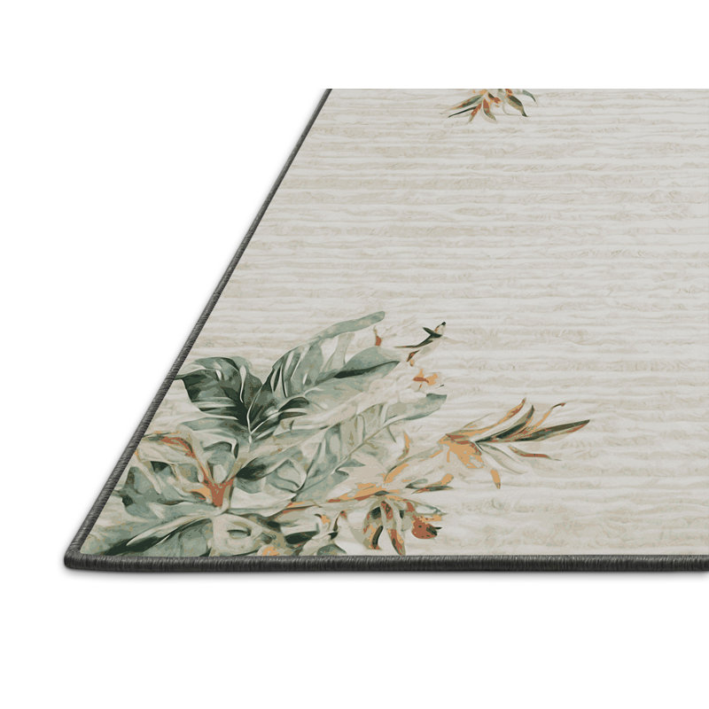 Tapis gris soyeux et moelleux, Rectangle 7 pi x 9 pi