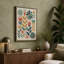 Geometric Botanical Array Mid-Century - Wrapped Canvas-331438904-331438908