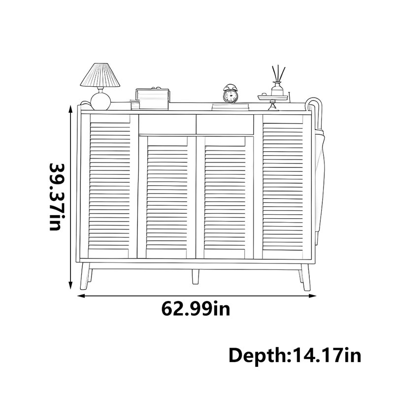 Armoire à chaussures pratique avec rangement populaire, Ivoire ivoire