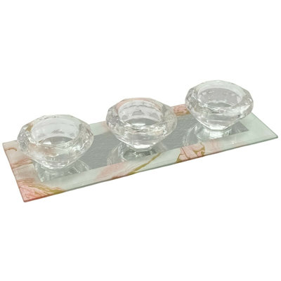 Glass Tabletop Tealight Holder