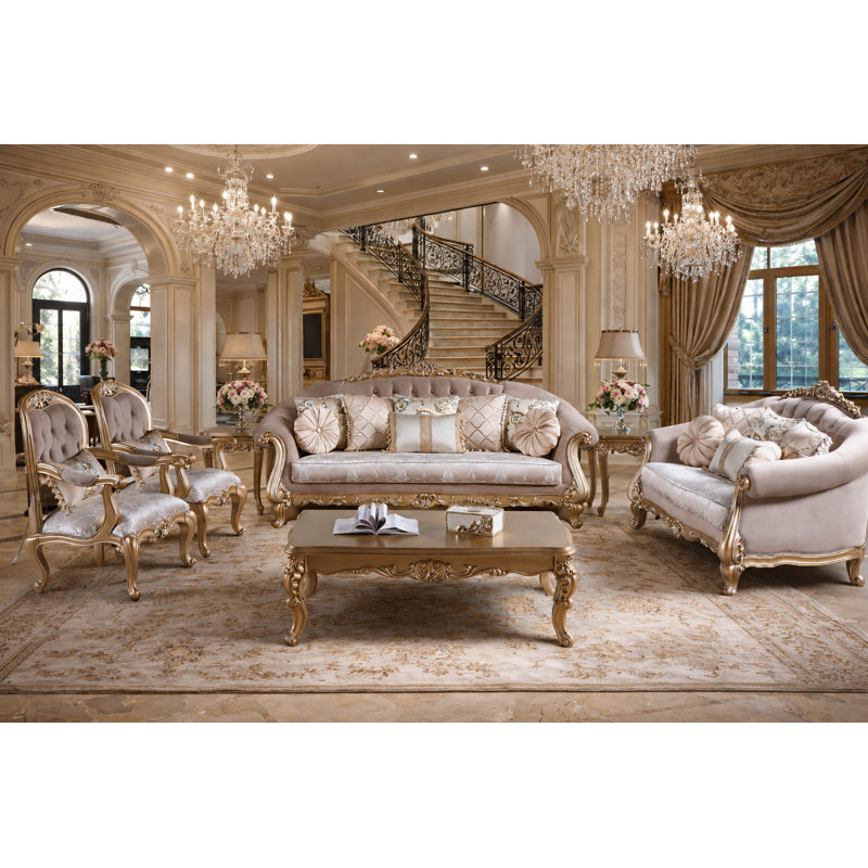 Ensemble de salon luxueux 7 pièces Luxury Classic Victorian