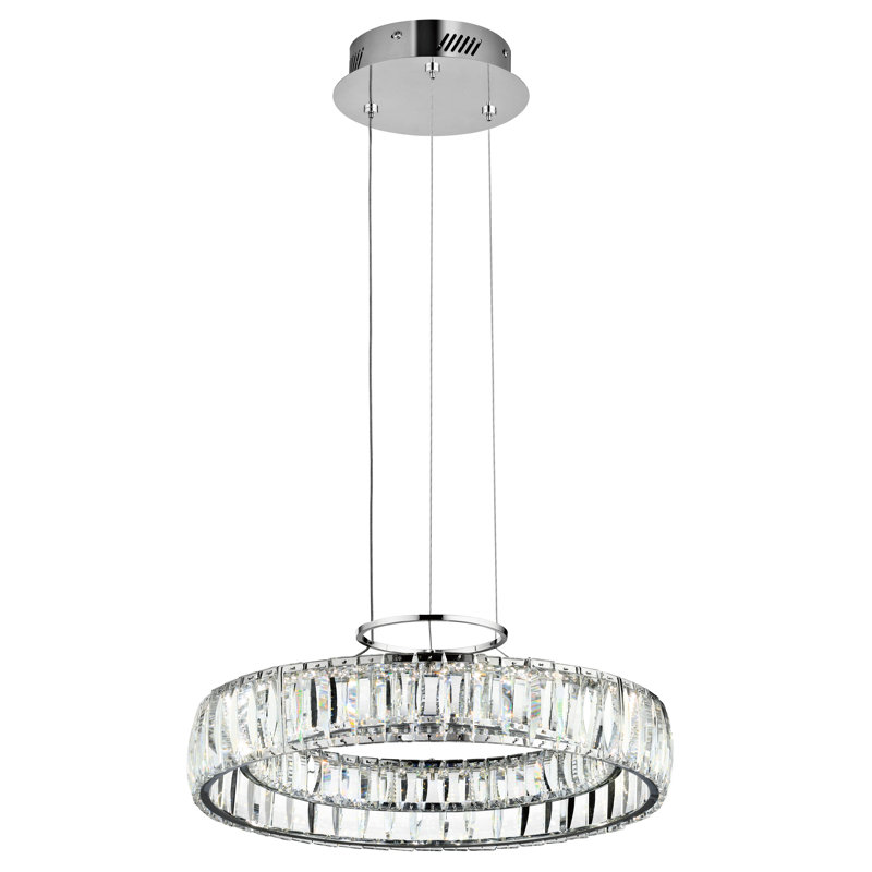 Annette 1 - Light LED Chandelier, 97.25" H x 17.5" W x 17.5" D