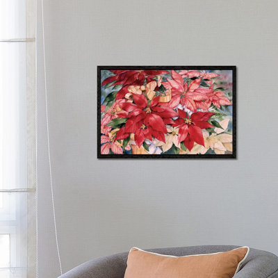 Poinsettia by Kathleen Parr McKenna - Gallery-Wrapped Canvas Giclée on Canvas