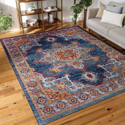Tapis oriental bleu Faariz