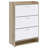 3-Tier Engineered Wood Shoe Cabinet-533685823