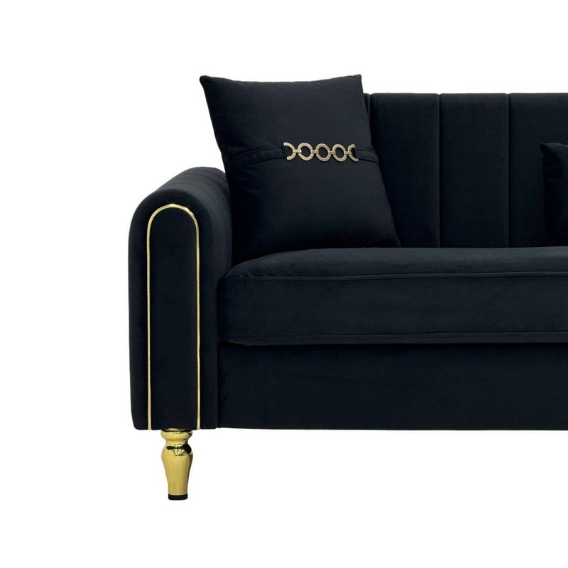 Sofa 3 places (noir)