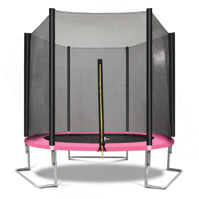 8FT Trampoline Outer Net-Pink And Black