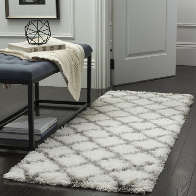 Brimfield Indie Shag Performance Geometric Rug