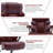 500 lb Big & Tall Ergonomic Executive Office Chair with Adjustable Lumbar Support, 3D Flip-Up Armrests, Wide Cushioned Seat, High Back Leather Computer Desk Chair for Home Office-428989314