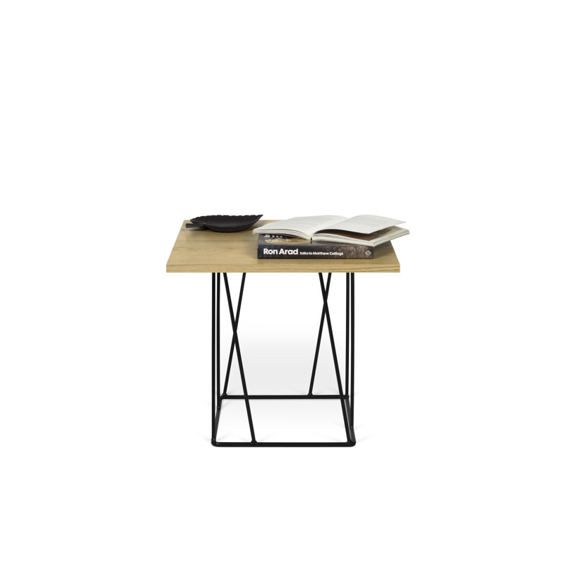 Capp End Table, Oak, Black