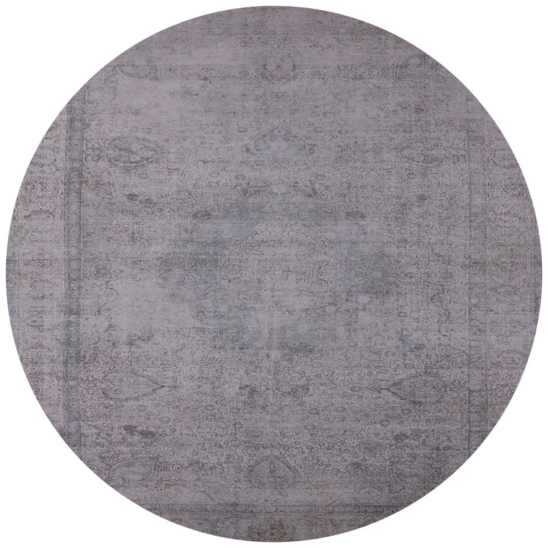 Tapis oriental gris Rania, Rond 5 pi