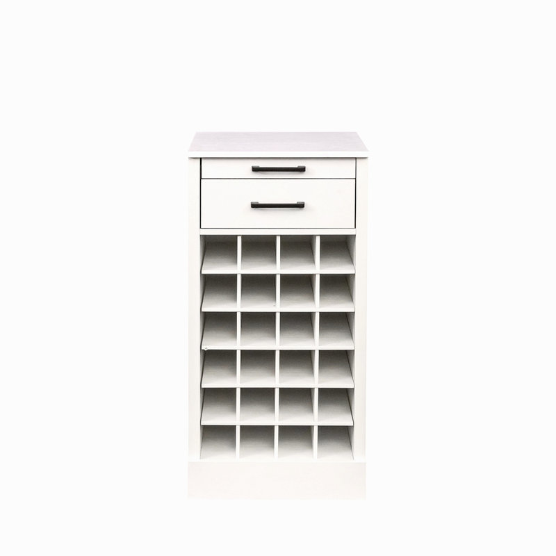 Buffet brun modulaire 24 pièces, Blanc