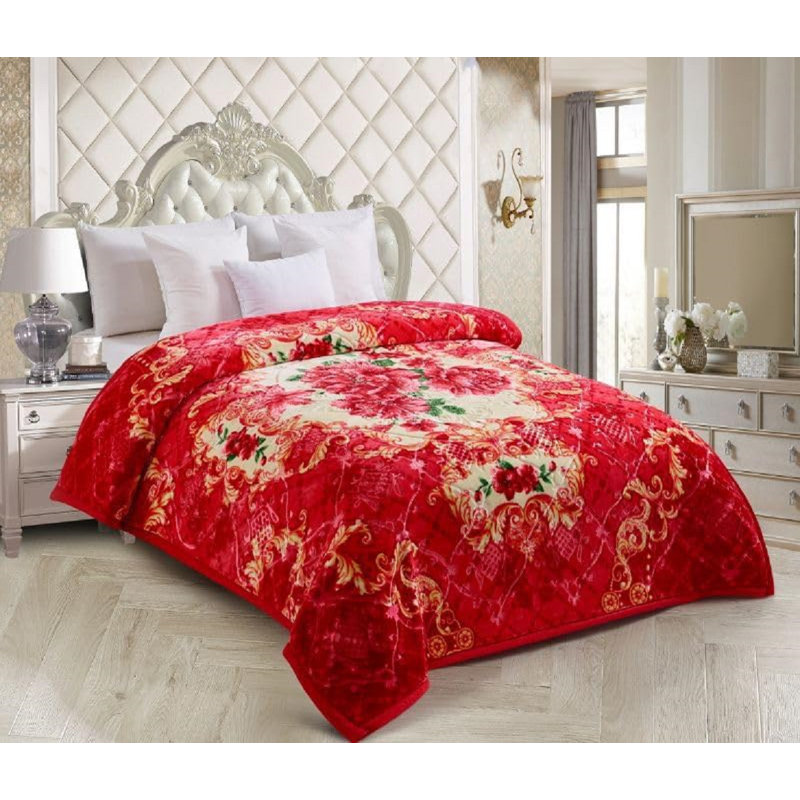 7.5 kg Blanket Heavyweight Ultra-Soft Floral Printed Warm Winter 200 x 240 cm Luxury Cozy All-Season Comfort for Cold Weather