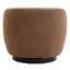 Fauteuil demi-tonneau pivotant rembourré Marcy-1452363272