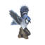 Blue Jay Wing Out on stump | Handcrafted Decorative Bird Statue for Home & Garden | Premium Polyresin, Weather-Resistant Indoor/Outdoor Decor