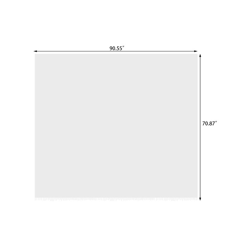 Housse pour canapé en velours à coussins carrés / rectangulaires, H 0,2 po x l 90,55 po x P 70,87 po, Café / velours noir