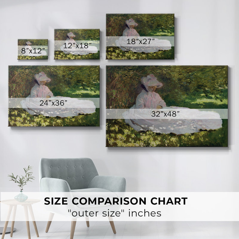 Monet -Gallery Wrapped Canvas, 32" H x 48" W