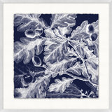 Transitional Leaf Composition On Navy 5 Print