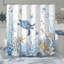  Rideau de douche Nautical Coastal Turtle