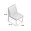 Chaise d'appoint rembourrée en acier inoxydable Athens-1226118018-1213203037