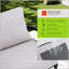 Méridienne d'extérieur moderne entièrement soudée avec structure en aluminium de qualité supérieure, dossier ergonomique et coussin Sunbrella résistant aux intempéries