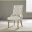 Aviya Extending Solid Wood Table With Eubanks Linen Fabric Chairs - Traditional Rustic Farmhouse-111361555-111361556