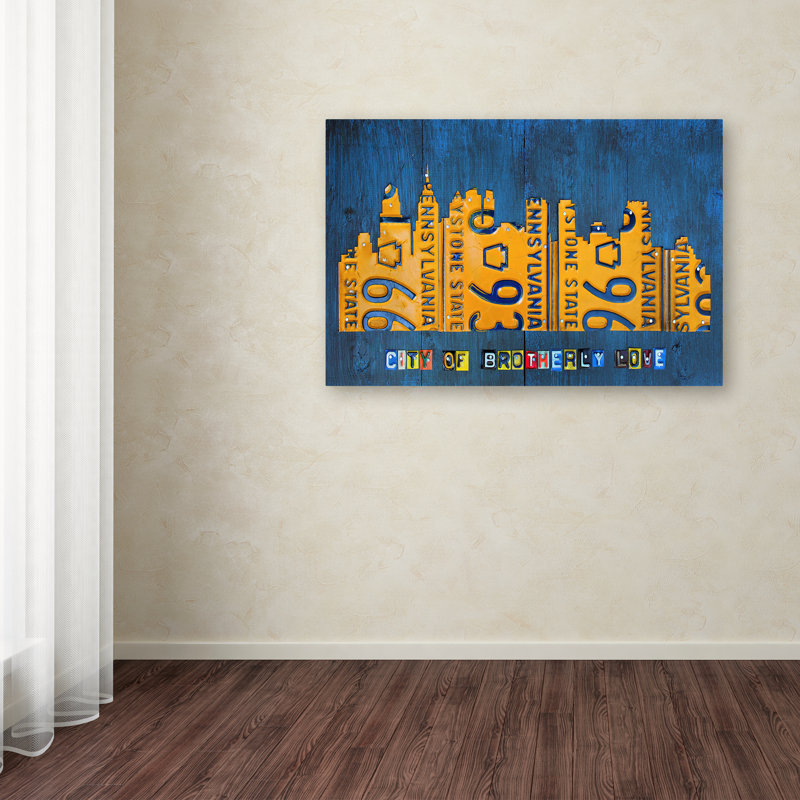 «Philly Skyline», impression sur toile tendue par Design Tuurnpike, 16 po x 24 po