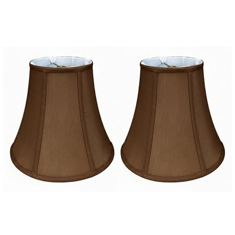 Royal Designs, Inc. BSO-704-14BR-2 abat-jour de base véritable cloche, 7 x 14 x 11,5, brun, paquet de 2, Brun