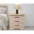 Saguenay Sandle Wood 3 Drawers Nightstand-1920344976