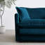Canapé modulaire surdimensionné en chenille bleu avec couleur réversible et confort spacieux