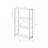 Tennos White & Chrome Finish Bookshelf