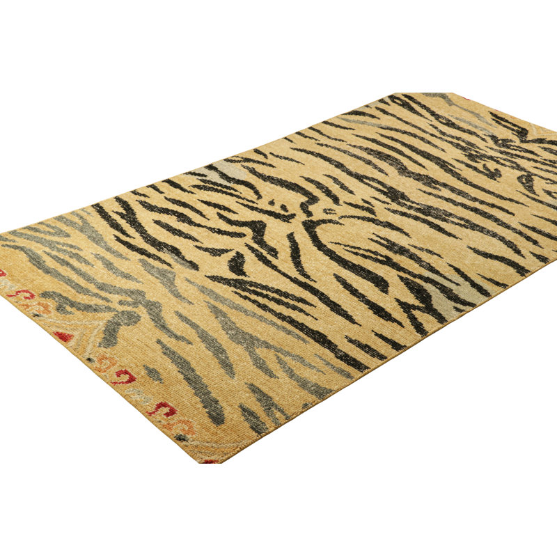 Distressed Homage Geometric Area Rug, Rectangle 10' x 14'