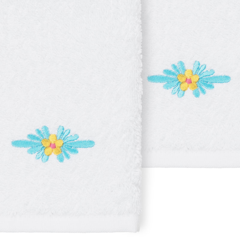 Essuie-mains en coton FELIZ, Blanc