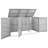 6.79 ft. W x 2.54 ft. D Stainless Steel Horizontal Garbage Shed-73410397