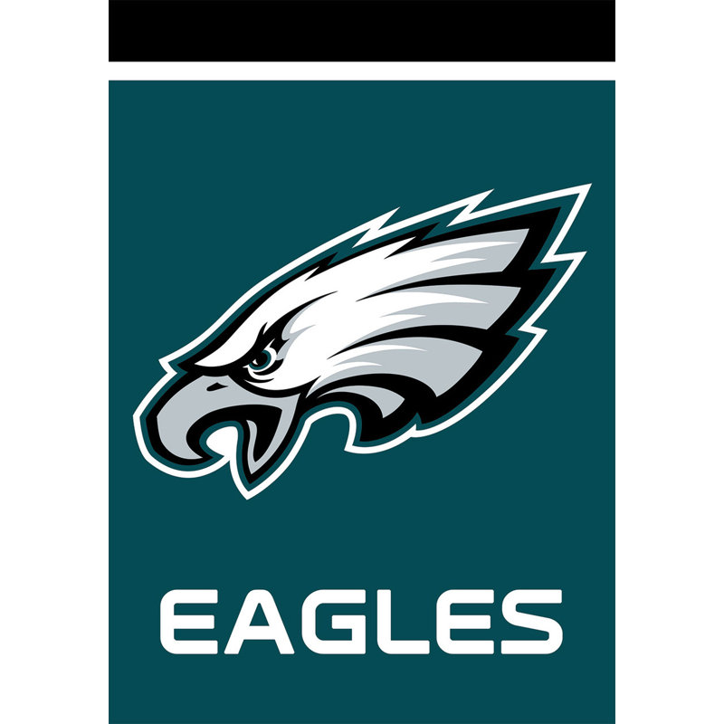 Drapeau rétro de la NFL avec les Eagles de Philadelphie, Green/White, Philadelphia Eagles