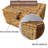 Set Of  Handwoven Storage Boxes With Lid Wicker Rectangular Basket For Seagrass Decorative Boxes For Home Décor Stacking Baskets With Lids For